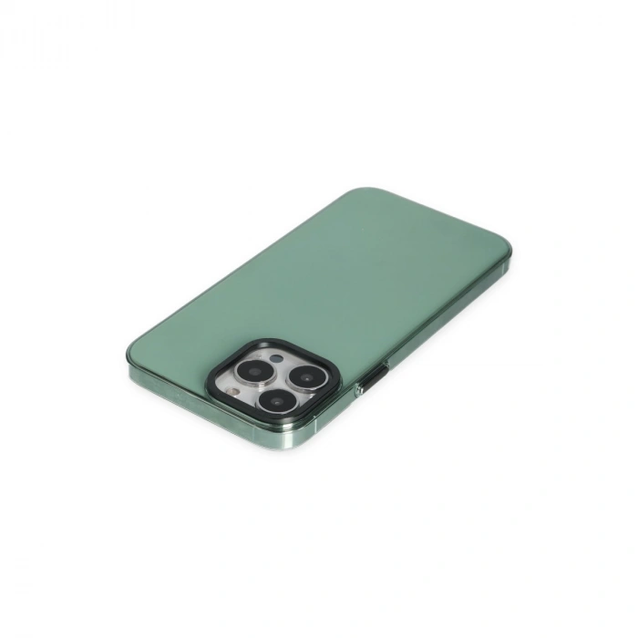 Apple İphone 13 Pro Kılıf Anka Pc Sert Metal Kapak - Yeşil