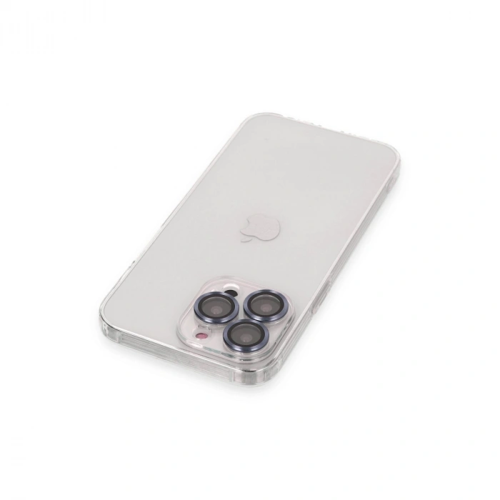 Apple İphone 13 Pro Max Kılıf Luko Lens Silikon - Sierra Blue