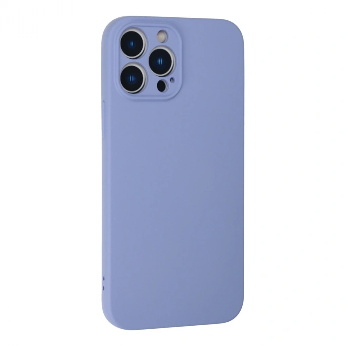 Apple İphone 13 Pro Max Kılıf Nano İçi Kadife Silikon - Lila