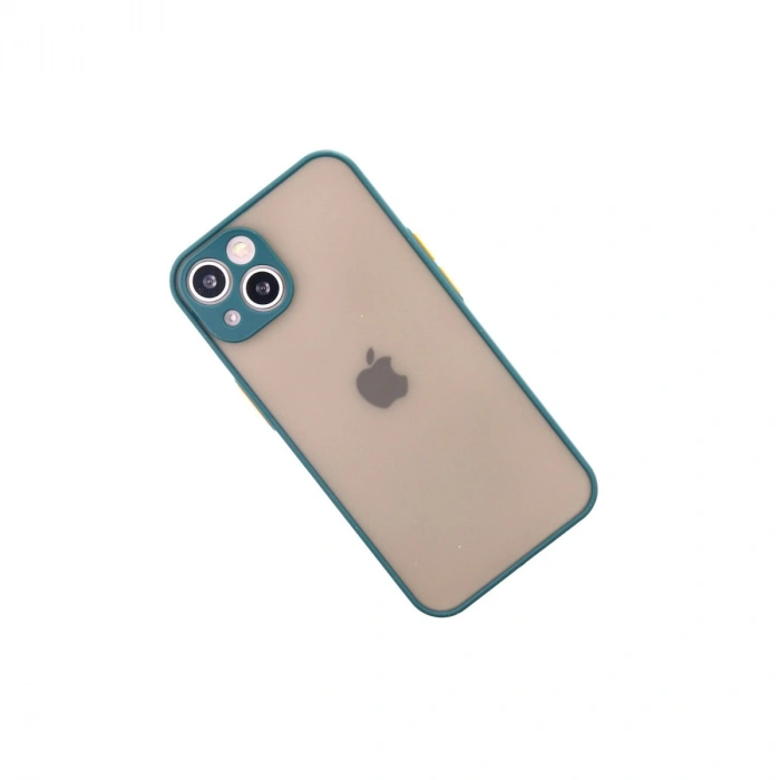 Apple İphone 14 Kılıf Montreal Silikon Kapak - Yeşil