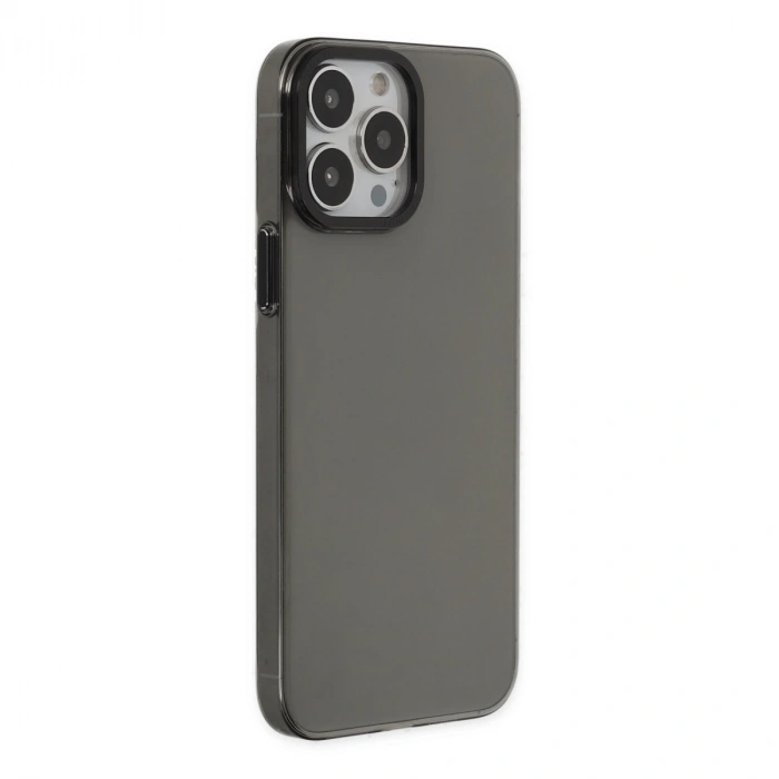 Apple İphone 14 Pro Kılıf Anka Pc Sert Metal Kapak - Siyah