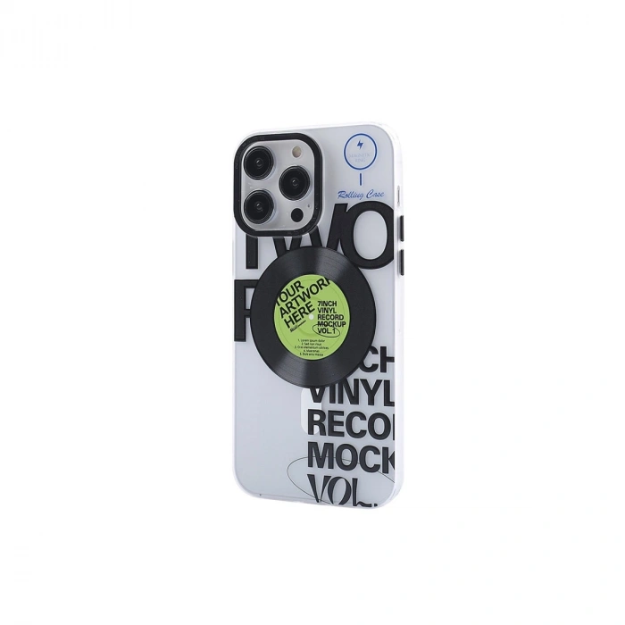 Apple İphone 14 Pro Kılıf Apollo Magneticsafe Desenli Kapak - Apollo Şeffaf - 5