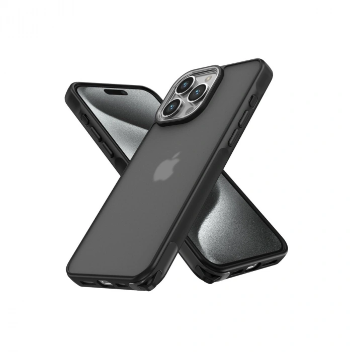 Apple İphone 14 Pro Kılıf Elegant Kapak - Siyah