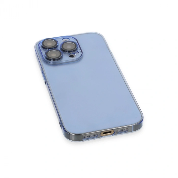 Apple İphone 14 Pro Max Kılıf Armada Lensli Kapak - Sierra Blue