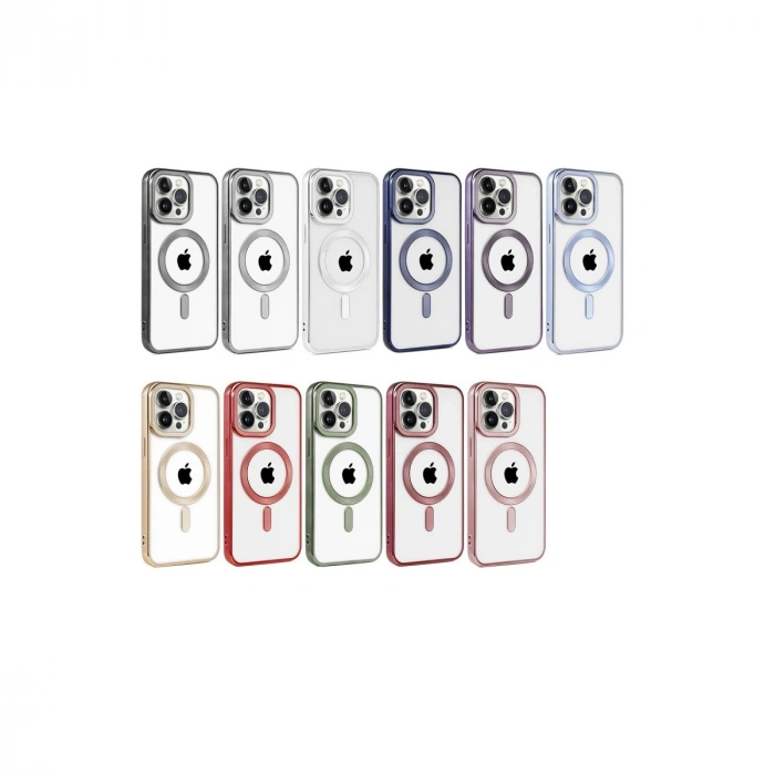 Apple İphone 14 Pro Max Kılıf Kronos Magsafe Kapak - Siyah