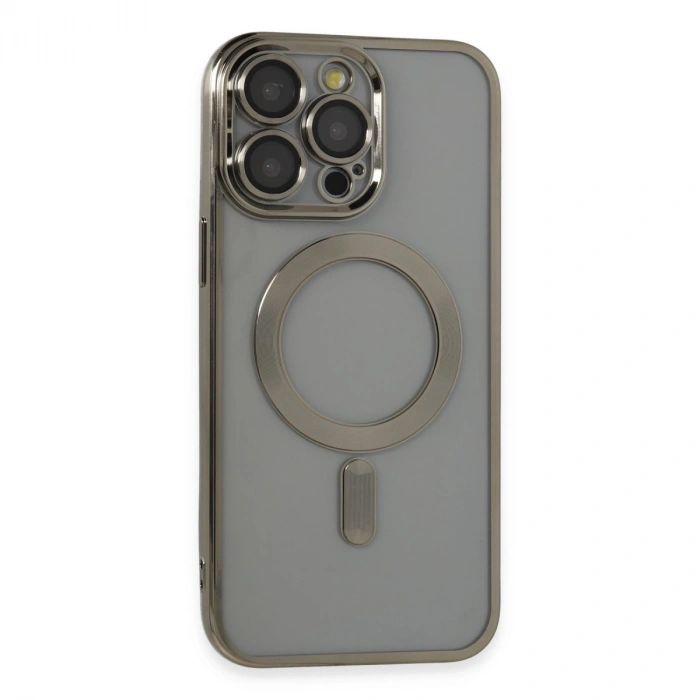 Apple İphone 14 Pro Max Kılıf Kross Magneticsafe Kapak - Titan Gri