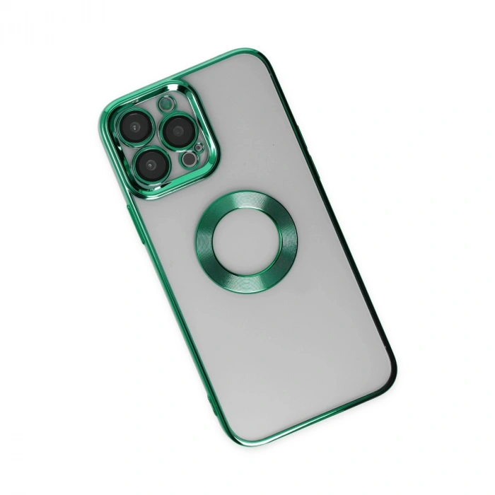 Apple İphone 14 Pro Max Kılıf Slot Silikon - Köknar Yeşili