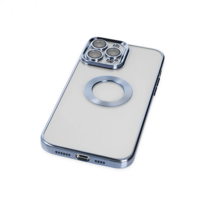 Apple İphone 14 Pro Max Kılıf Slot Silikon - Sierra Blue