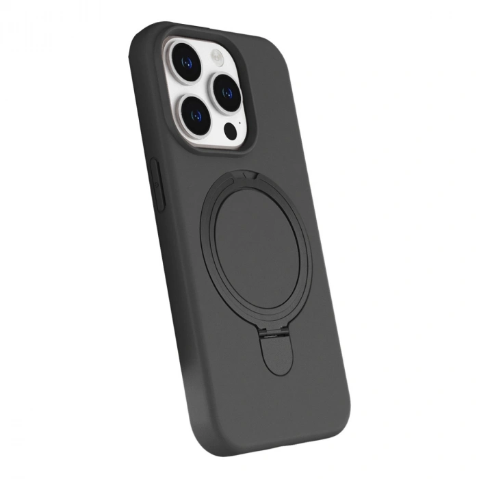 Apple İphone 14 Pro Max Regal Magsafe Standlı Kapak - Titan Gri