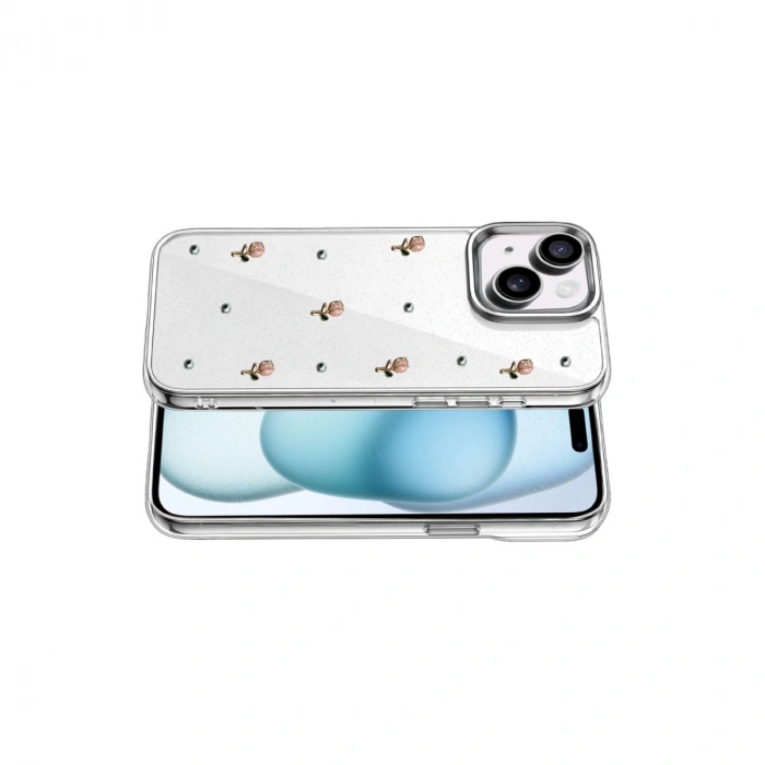Apple İphone 15 Plus Fiyonk Desenli Kapak - Desen 6