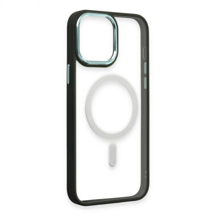 Apple İphone 15 Pro Kılıf Room Magneticsafe Silikon - Köknar Yeşili