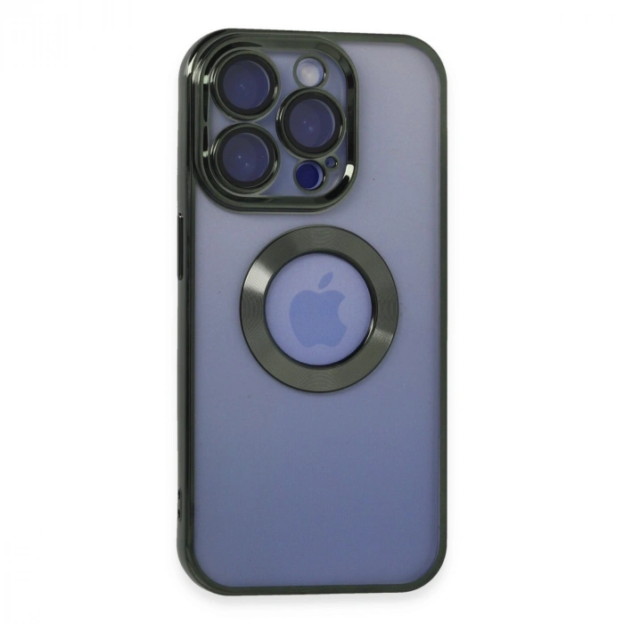 Apple İphone 15 Pro Kılıf Slot Silikon - Köknar Yeşili