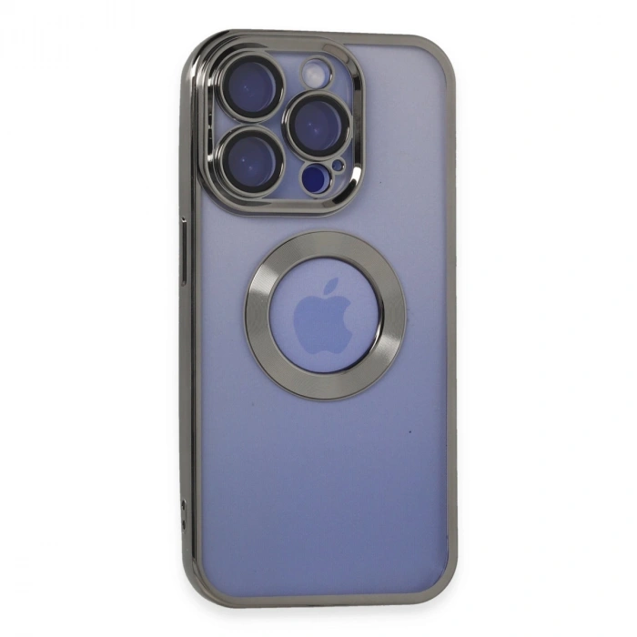 Apple İphone 15 Pro Kılıf Slot Silikon - Titan Gri