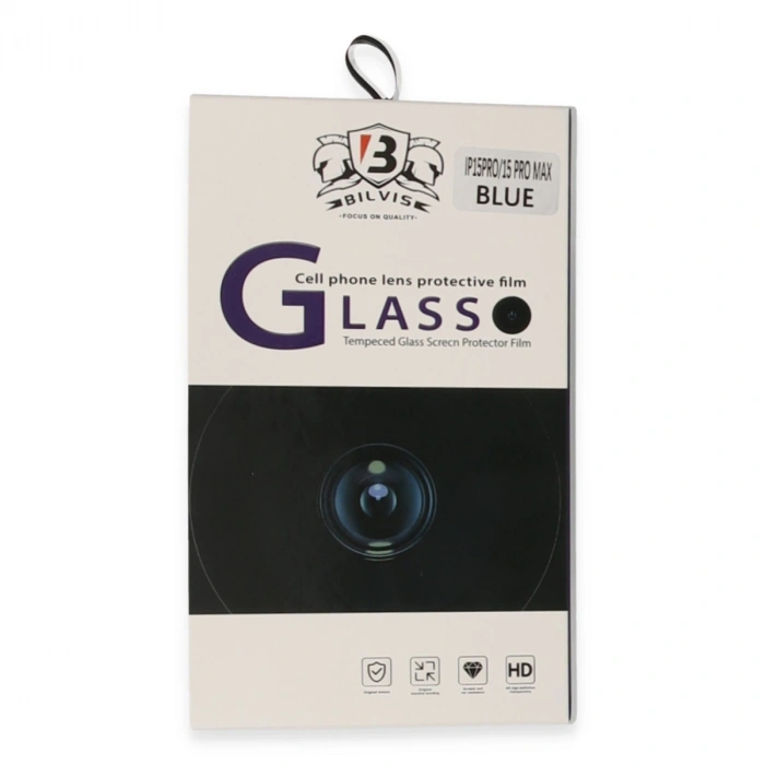 Apple İphone 15 Pro Max Bilvis Titan Kamera Lens - Lacivert