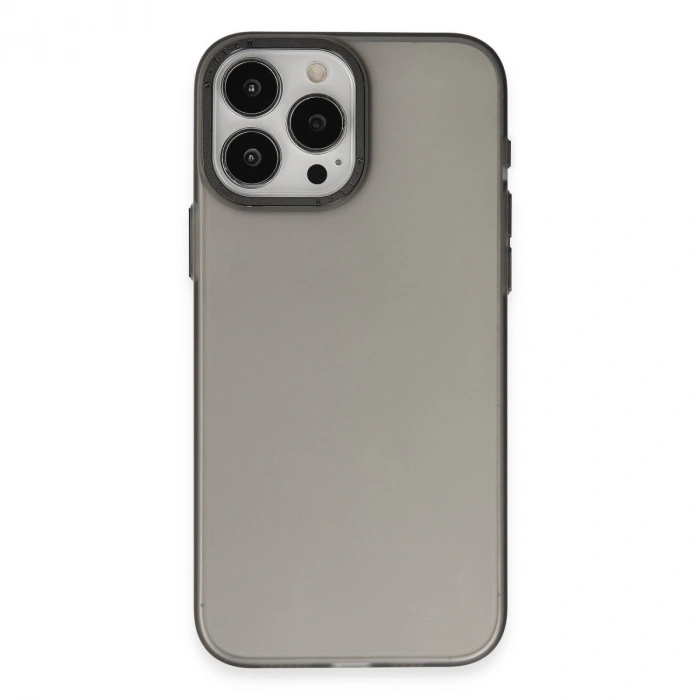 Apple İphone 15 Pro Max Kılıf Modos Metal Kapak - Siyah