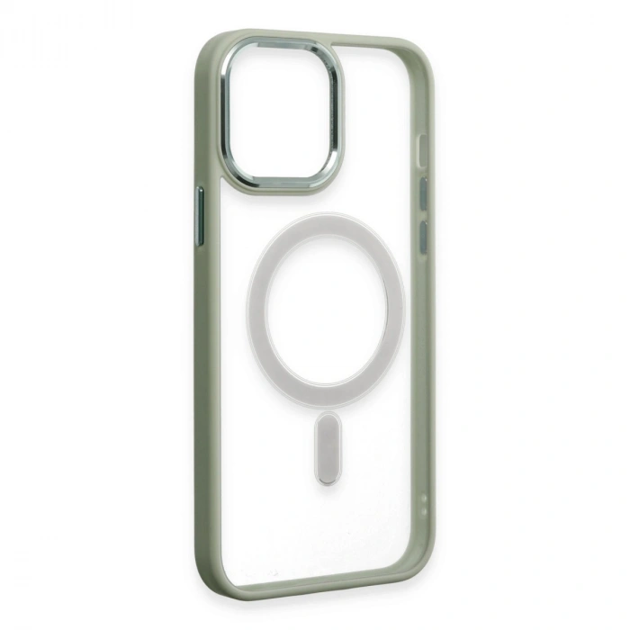 Apple İphone 15 Pro Max Kılıf Room Magneticsafe Silikon - Su Yeşili