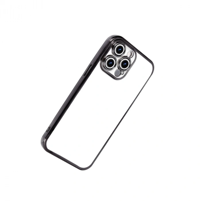 Apple İphone 15 Pro Max Razer Lensli Silikon - Siyah