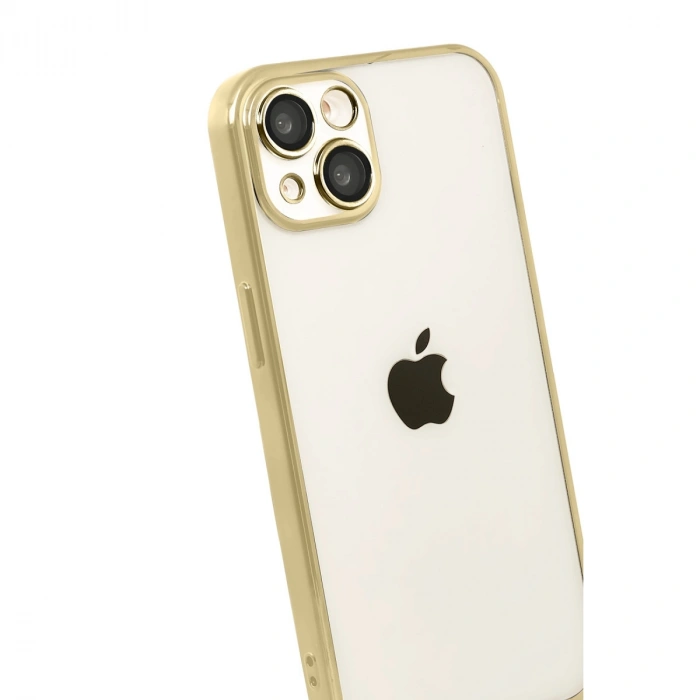 Apple İphone 15 Razer Lensli Silikon - Gold