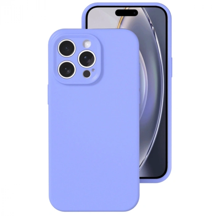 Apple İphone 16 Pro Kılıf Nano İçi Kadife Silikon - Lila