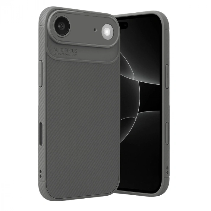 Apple İphone 17 Air Auto Focus Karbon Kapak - Gri