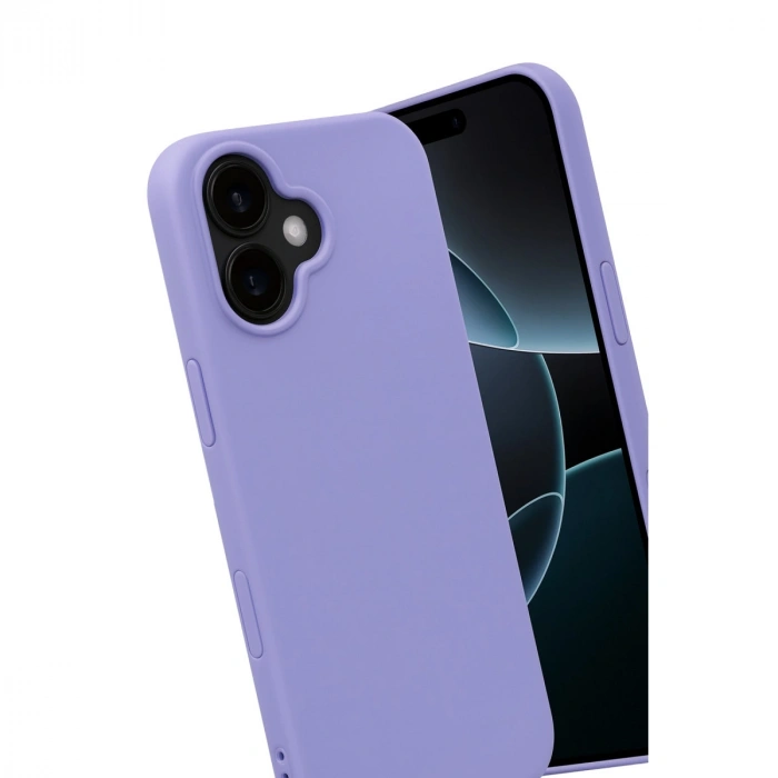 Apple İphone 17 Nano İçi Kadife Silikon - Lila