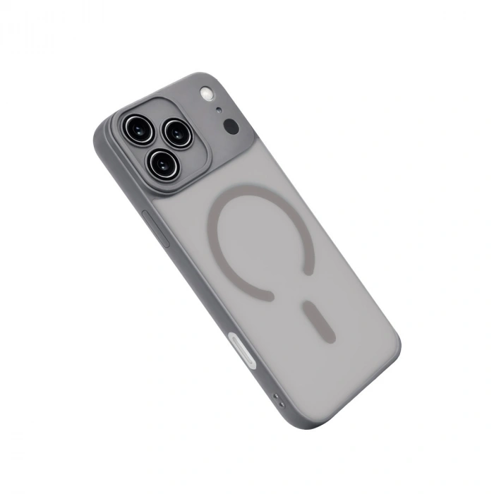 Apple İphone 17 Pro Jota Lensli Magsafe Kapak - Titan Gri