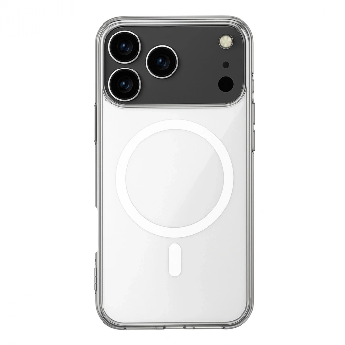 Apple İphone 17 Pro Kılıf Magneticsafe Şeffaf Silikon - Şeffaf