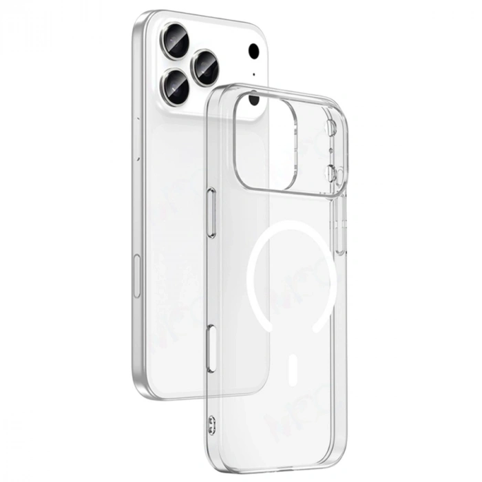 Apple İphone 17 Pro Max Combo Sert Şeffaf Magsafe Kapak - Şeffaf