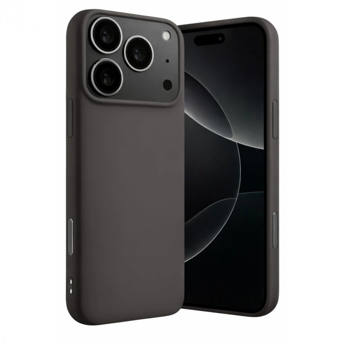 Apple İphone 17 Pro Max Nano İçi Kadife Silikon - Gri