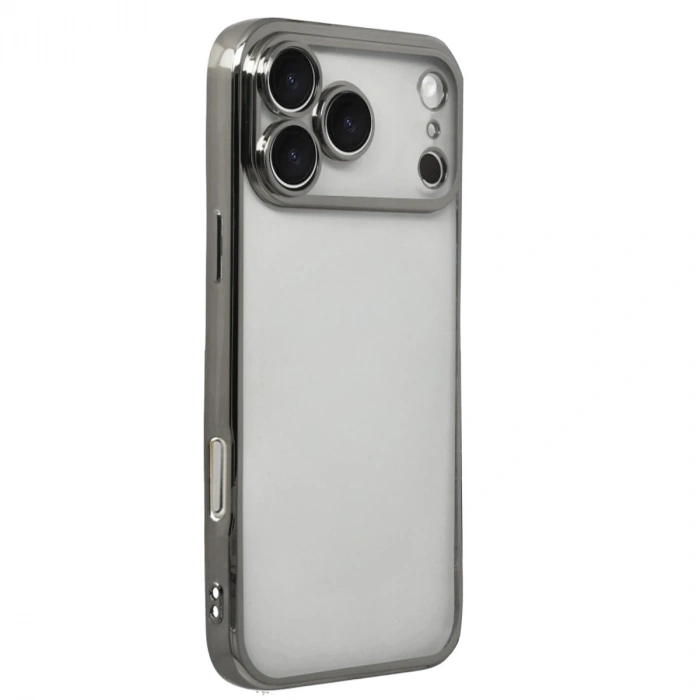 Apple İphone 17 Pro Max Razer Lensli Silikon - Titan Gri