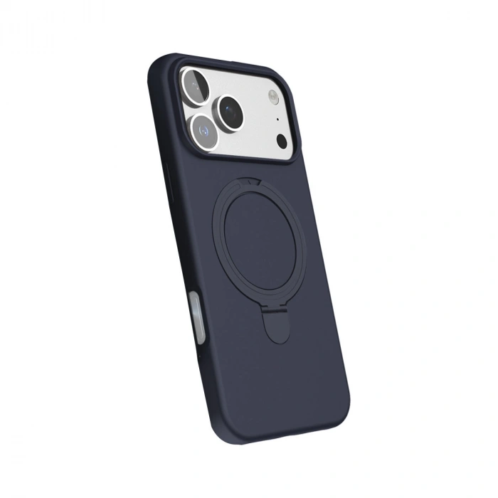Apple İphone 17 Pro Max Regal Magsafe Standlı Kapak - Lacivert