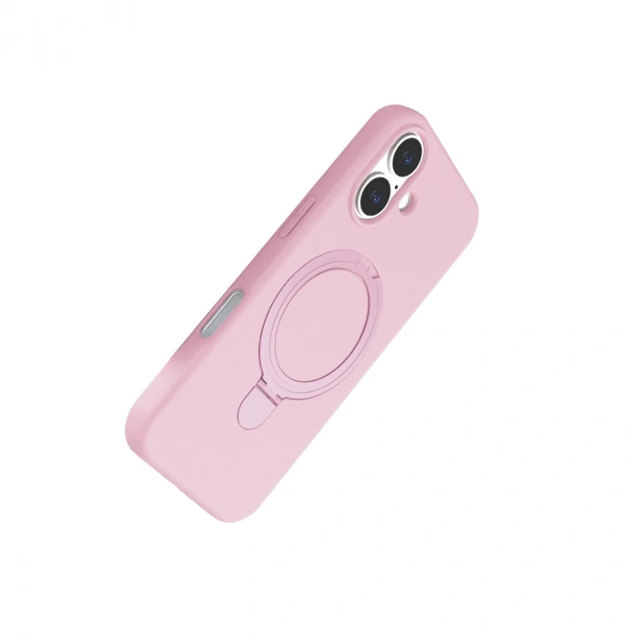 Apple İphone 17 Regal Magsafe Standlı Kapak - Açık Pembe