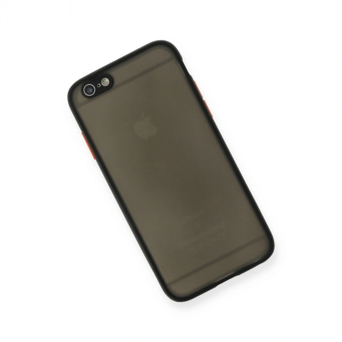 Apple İphone 6 Kılıf Montreal Silikon Kapak - Siyah