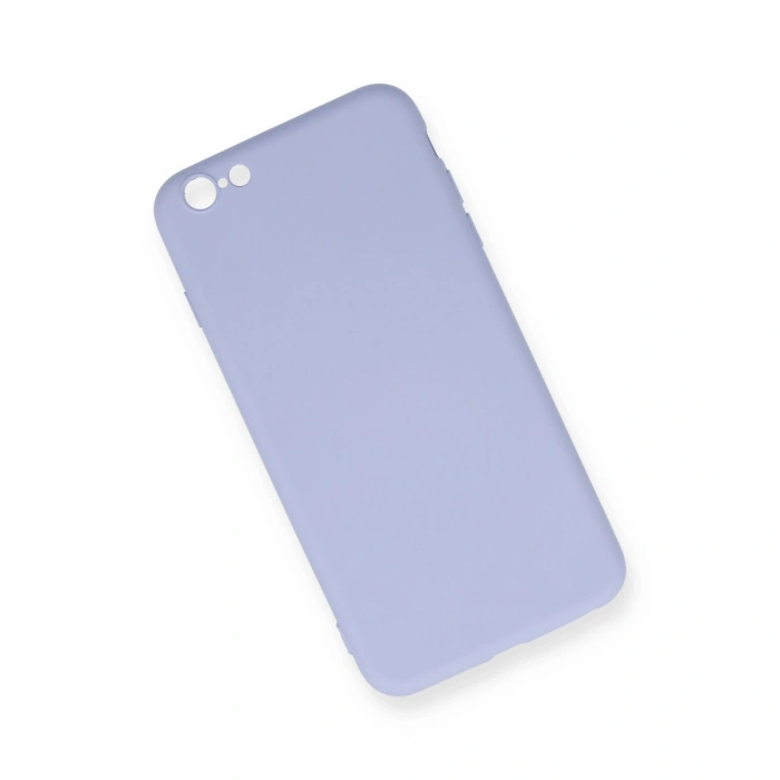 Apple İphone 6 Plus Kılıf Nano İçi Kadife Silikon - Lila