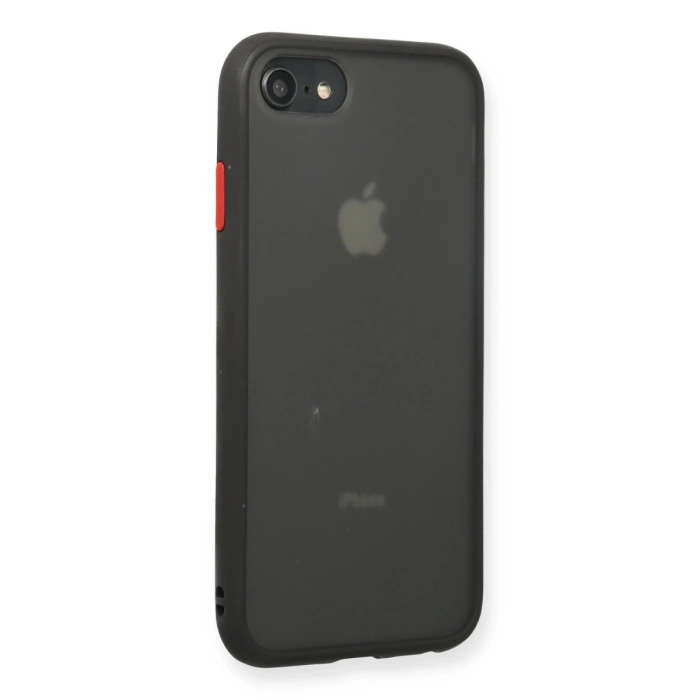 Apple İphone 7 Kılıf Montreal Silikon Kapak - Siyah