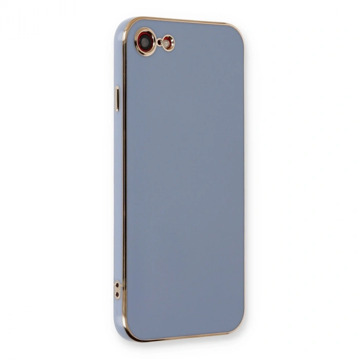 Apple İphone 7 Kılıf Volet Silikon - Mavi