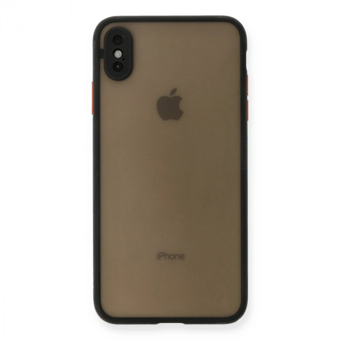Apple İphone Xs Max Kılıf Montreal Silikon Kapak - Siyah