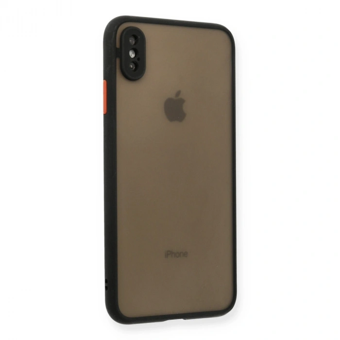 Apple İphone Xs Max Kılıf Montreal Silikon Kapak - Siyah
