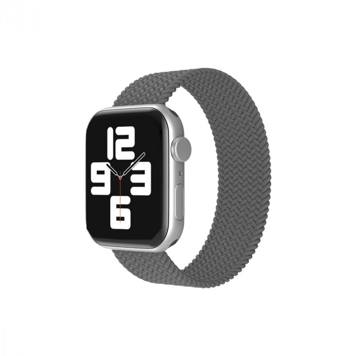 Apple Watch 38mm Ayarlı Solo Silikon Kordon (saat Değildir) - Gri