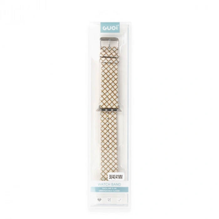 Apple Watch 38mm Karo Motif Kordon (saat Değildir) - Mavi