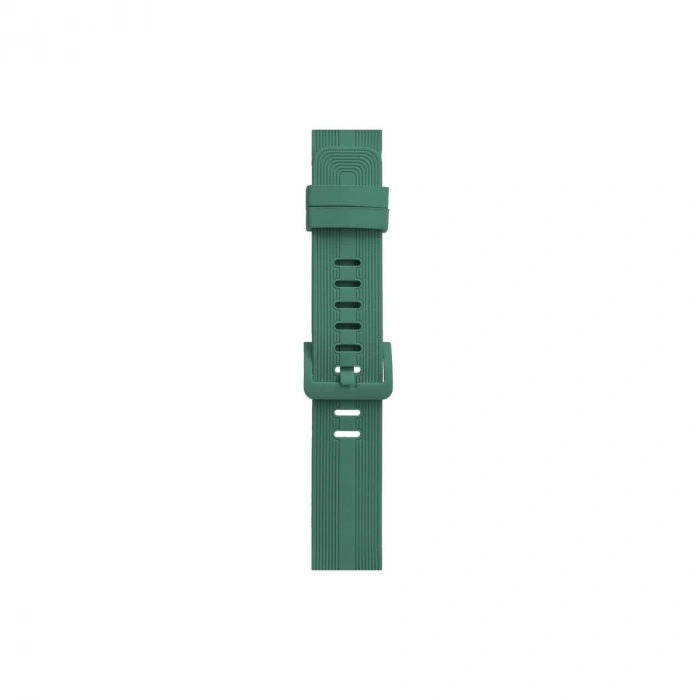 Apple Watch 38mm Kr408 Çizgili Silikon Kordon (saat Değildir) - Yeşil
