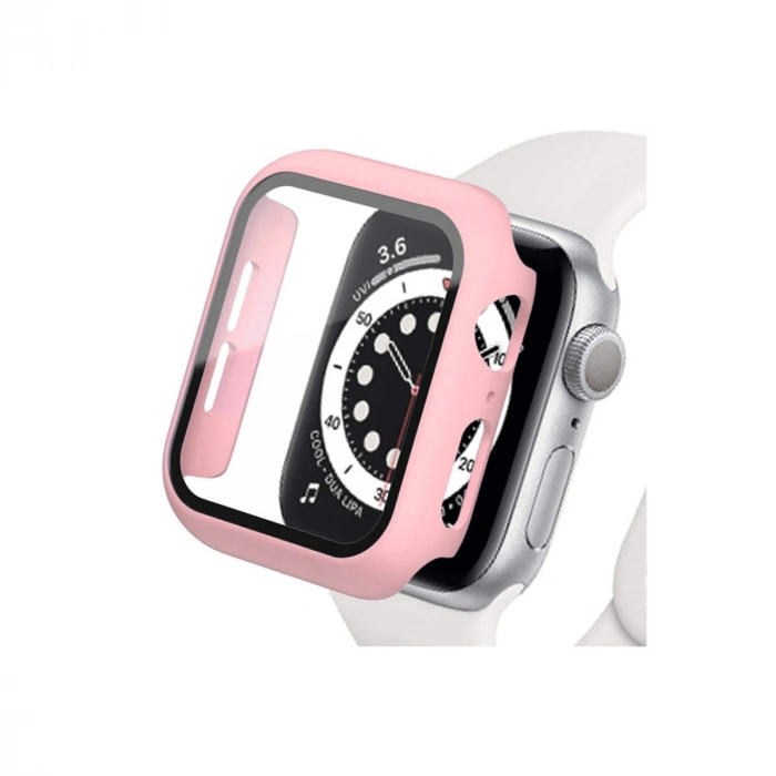 Apple Watch 40mm Camlı Kasa Ekran Koruyucu - Rose Gold