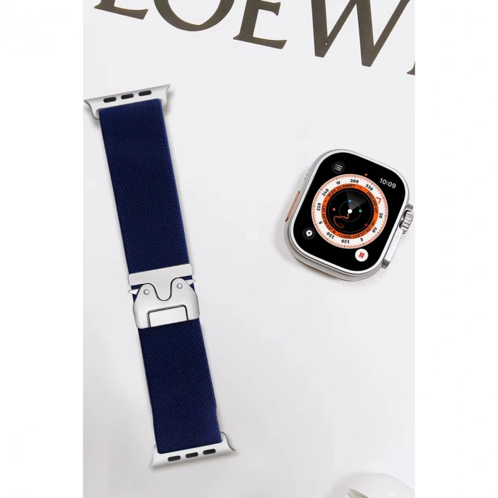 Apple Watch 42mm Forest Kumaş Kordon (saat Değildir) - Lacivert