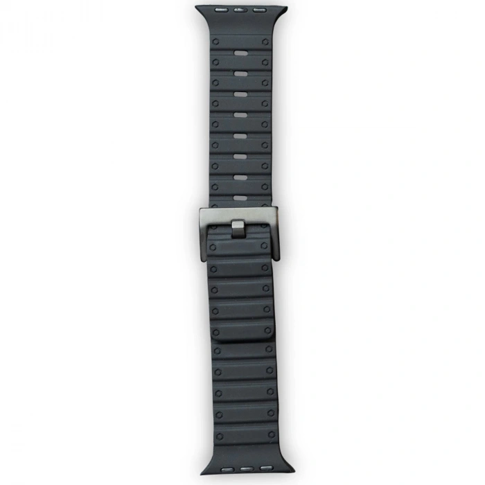 Apple Watch 42mm Magnus Mıknatıslı Silikon Kordon (saat Değildir) - Siyah