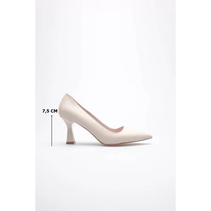 Bej Topuklu Kadın Stiletto TR20MS02C