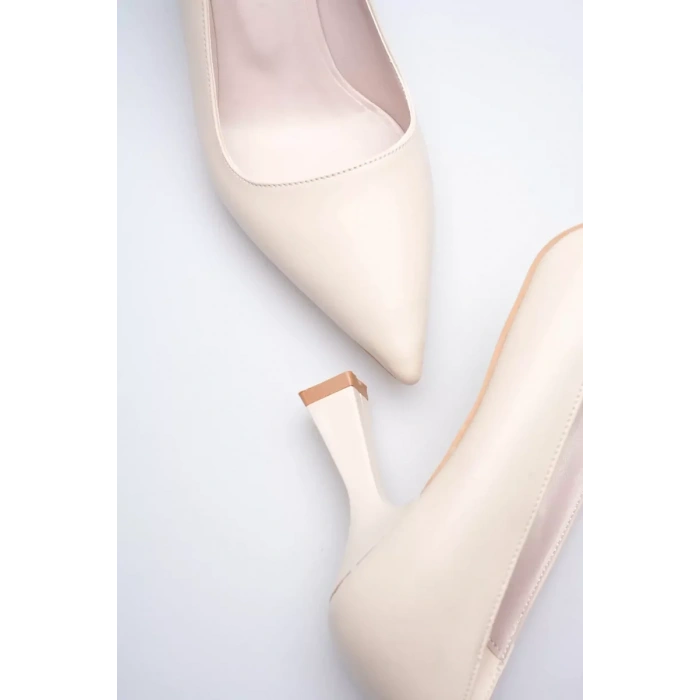 Bej Topuklu Kadın Stiletto TR20MS02C