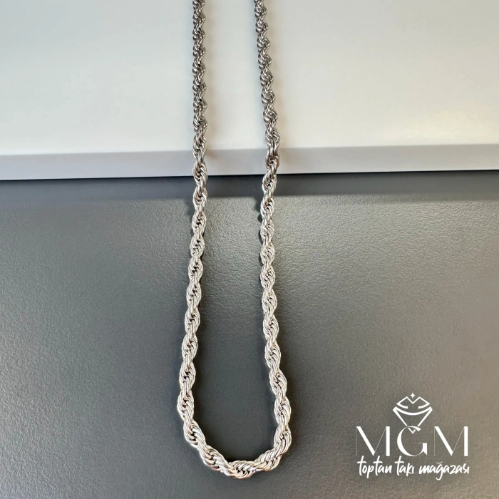 Çelik Burgu Halat Zincir 4 Mm