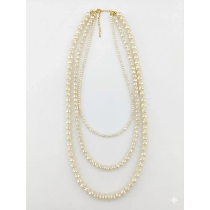 Classic Glow İnci Katman Kolye