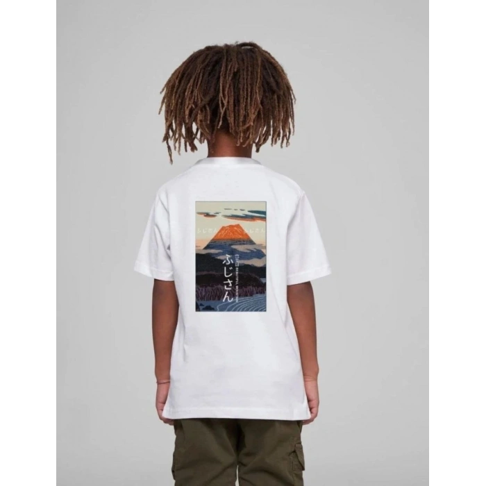 Çocuk Unisex Baskılı T-Shirt - Beyaz