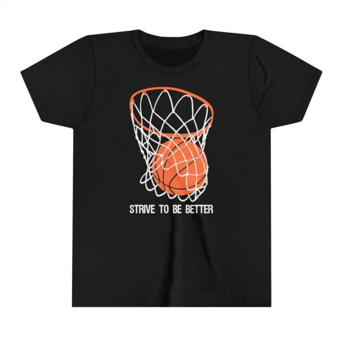 Çocuk Unisex Baskılı T-Shirt - Siyah
